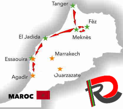 Circuit court du rallye touristique et culturel proposé par le rallye de la découverte édition Maroc 2022